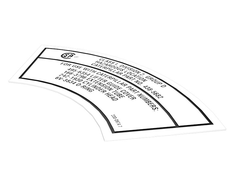 230-0974:Информационная наклейка