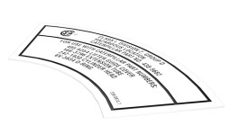 230-0974:Информационная наклейка