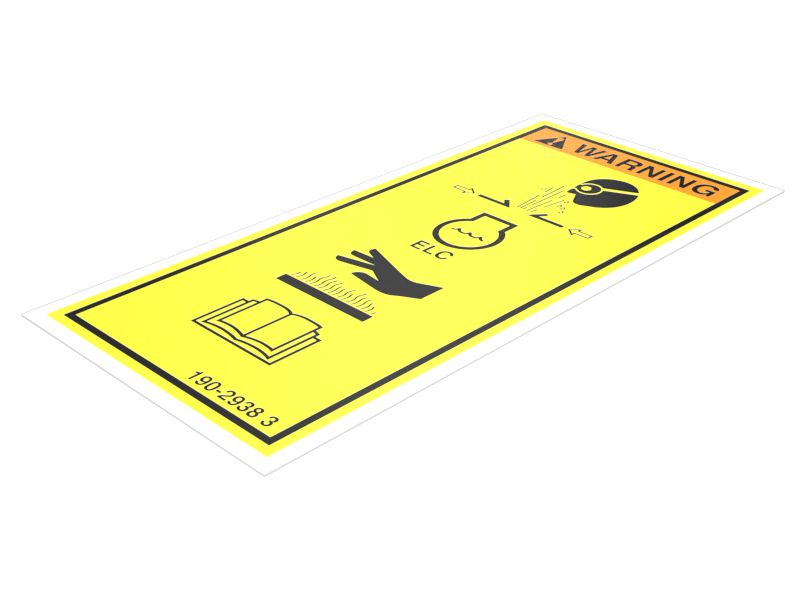 190-2938:Предупреждающая наклейка