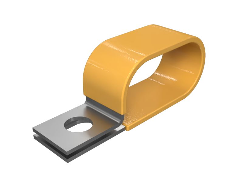 6D-4247:Р-образный зажим для двух шлангов