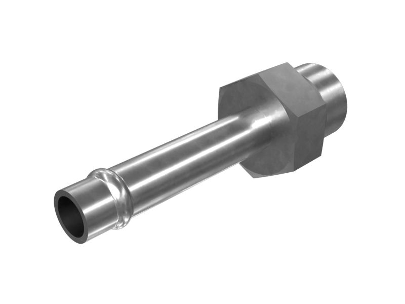 157-1669:Переходник с развальцовкой для прямого шланга и шестигранной головкой 9/16-18 X 7,94