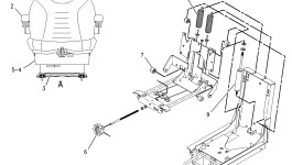 156-6194:Регулируемое сиденье в сборе