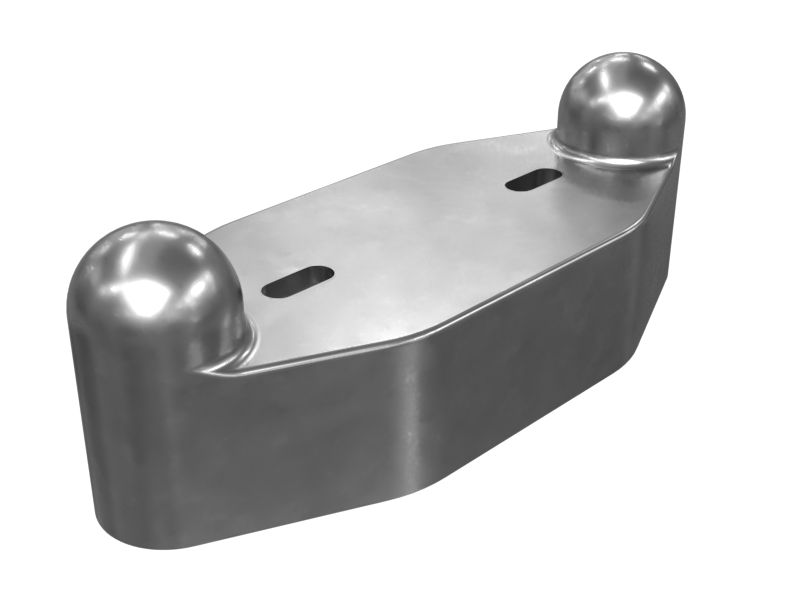 9R-2630:Литой алюминиевый фиксатор, общая длина 120,50 мм