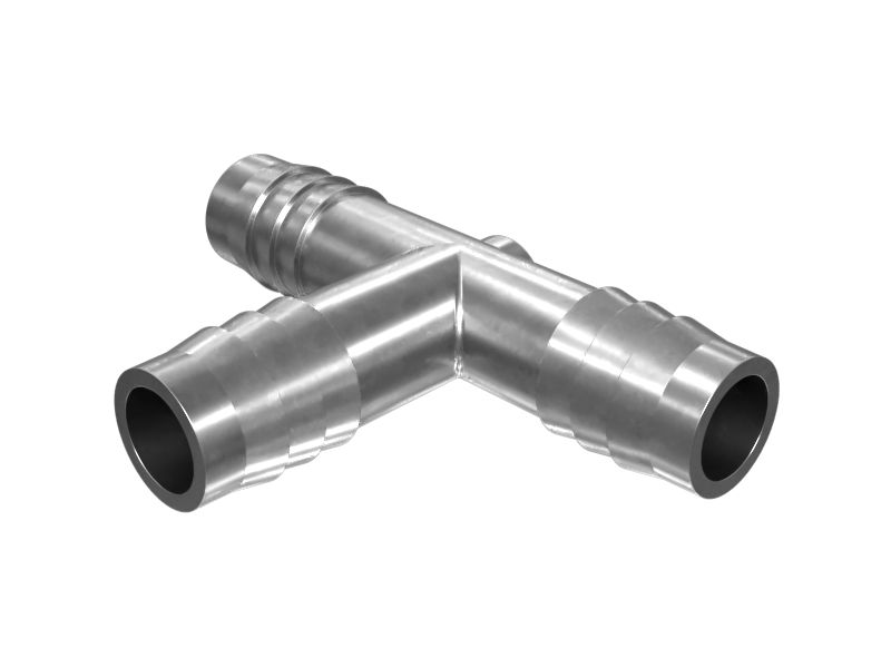 8C-5682:Тройник с заусеницами для шлангов