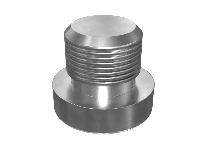 451-0464:Заглушка с отверстием на плоской торцевой стороне