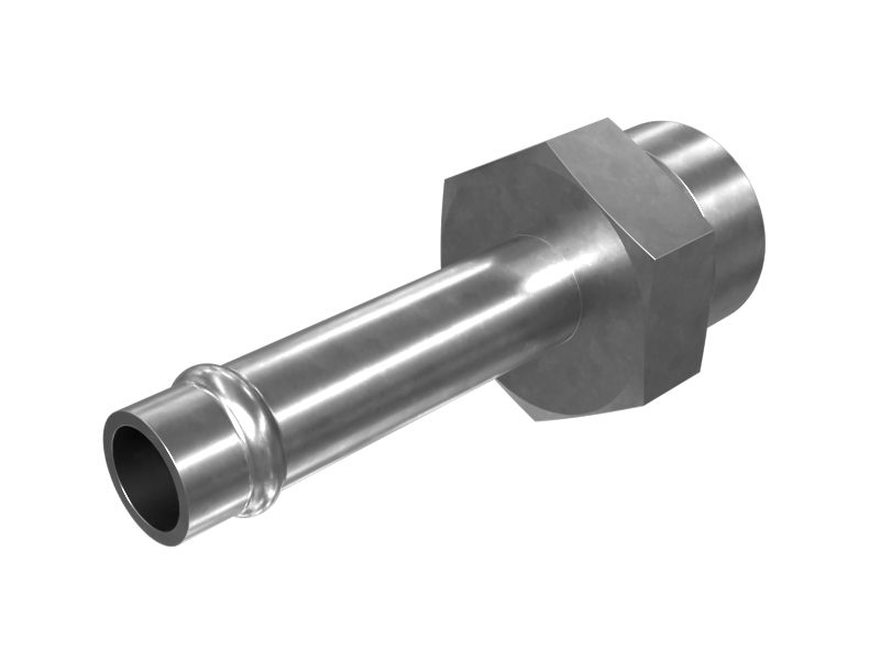 149-8142:Переходник с развальцовкой для прямого шланга и шестигранной головкой 3/4-16 X 9,5