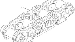312-2270:Звено гусеницы в сборе