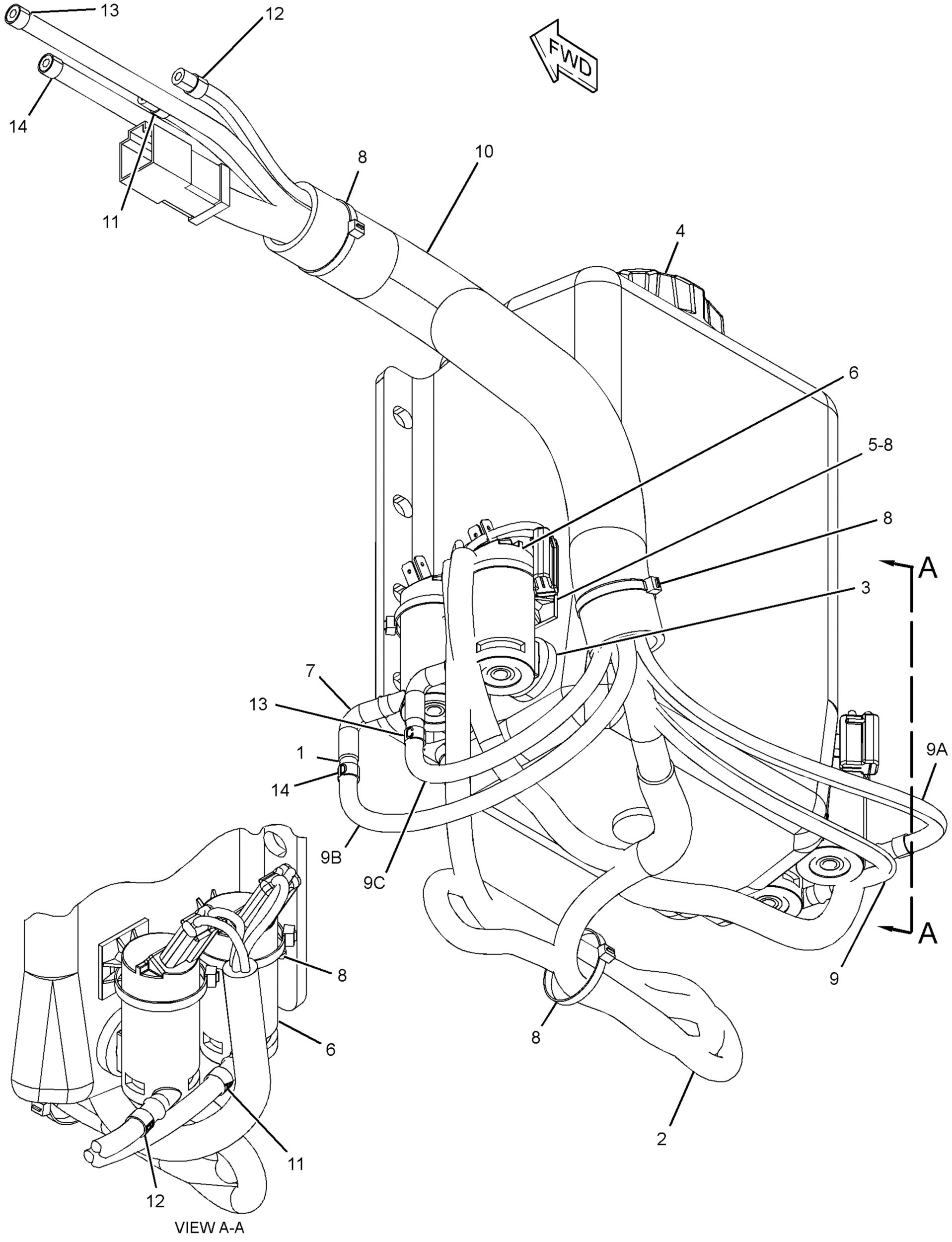169-9649:Бачок омывателя в сборе