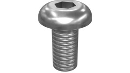 188-0337:Стальной винт с полукруглой головкой длиной 9,52 мм