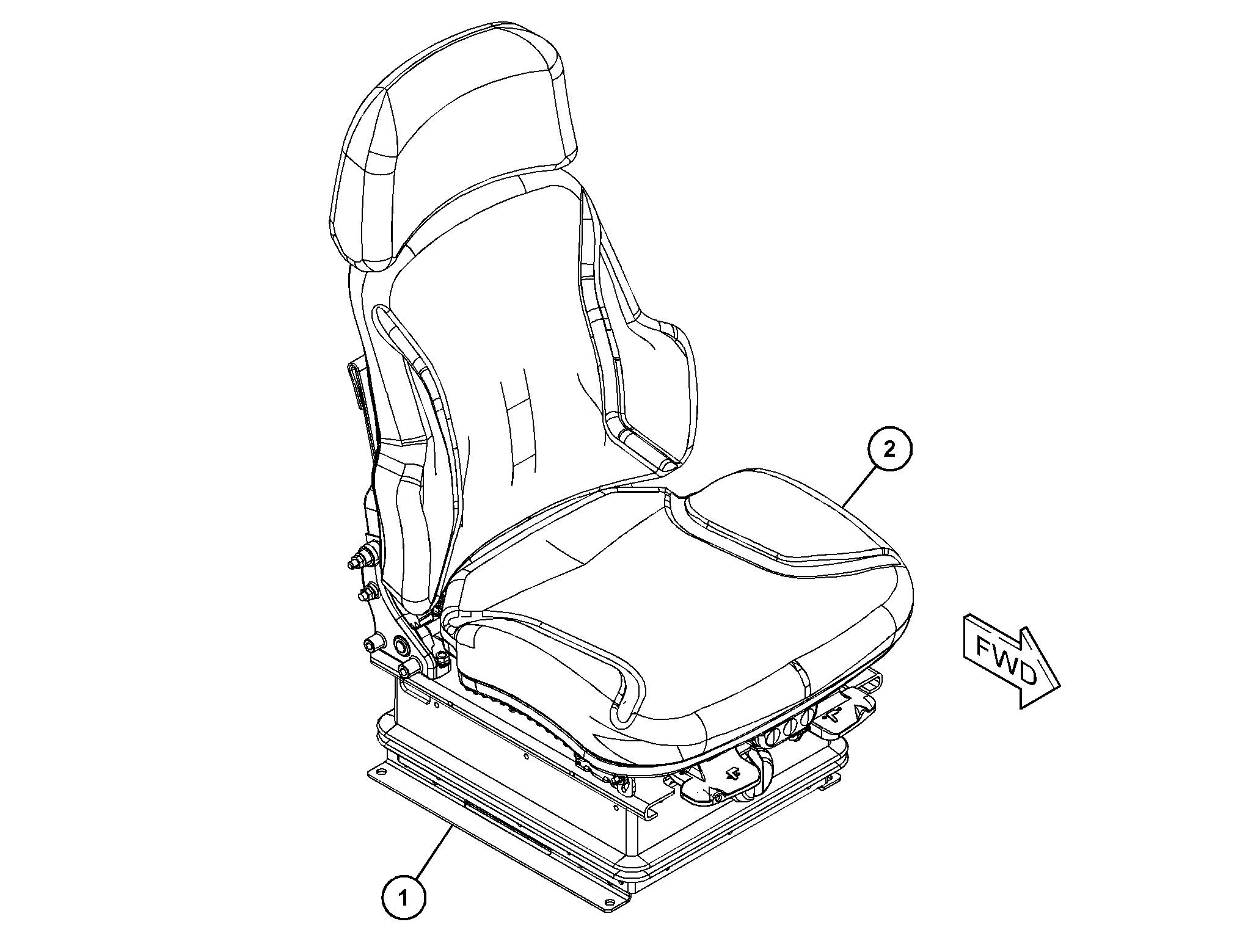 443-8228:СИДЕНЬЕ С ПОДВЕСКОЙ