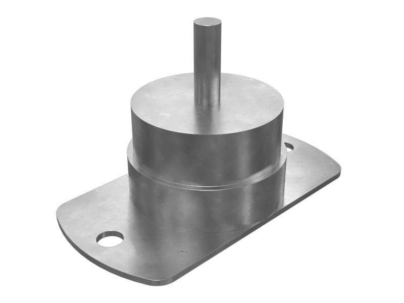 344-5895:Опорная пластина из резины и стали с резьбой M12X1,75