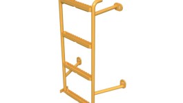 487-0529:Лестница с поручнями