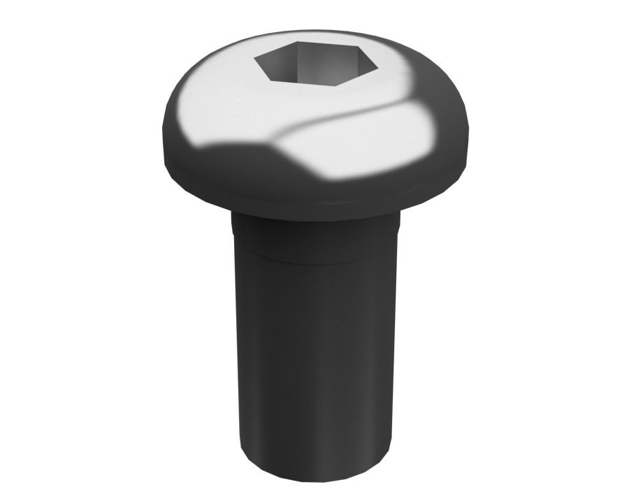 9X-2616:Винт с пуговичной головкой длиной 16 мм