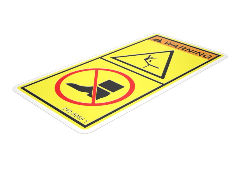 242-5055:Предупреждающая наклейка "Не наступать