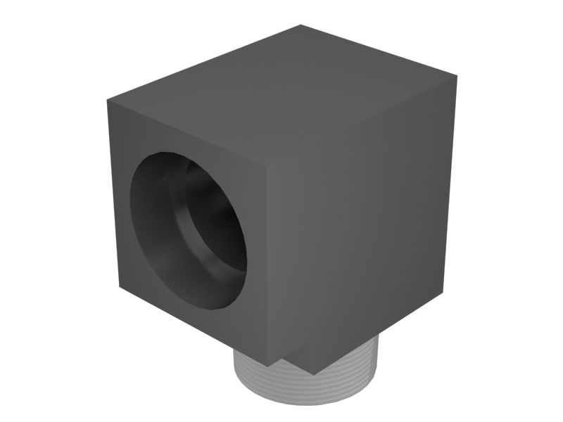 5B-7666:Железный переходной коленчатый патрубок с углом 90° для жидкостной системы