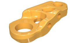 6T-8050:Звено смазываемой гусеницы с принудительным креплением пальцев