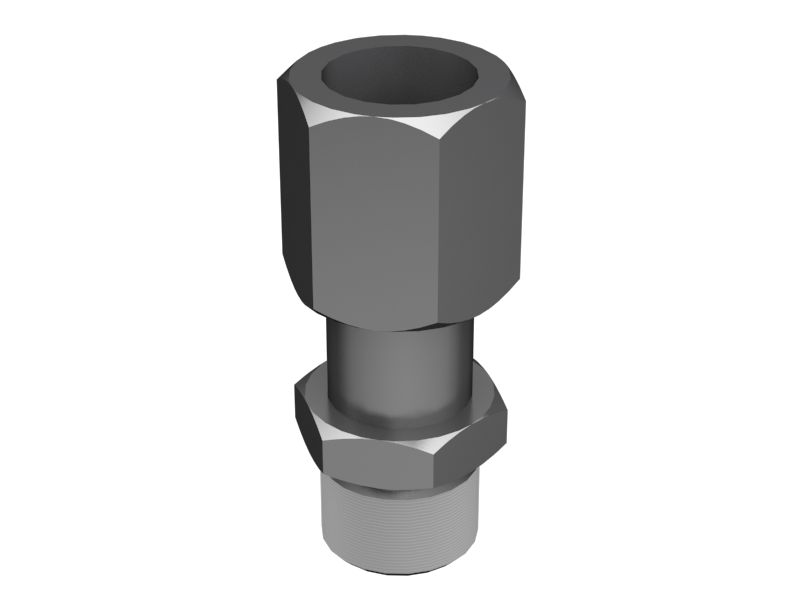 7X-3164:Прямой адаптер с шестигранной головкой 3/4-16