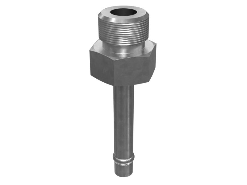 268-4045:Переходник с развальцовкой для прямого шланга и шестигранной головкой 9/16-18 X 6,35