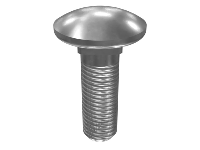 128-6866:Болт с квадратным подголовником M8-1,25 x 25 мм