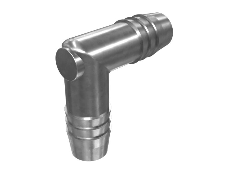 6V-2372:12,7 мм Пластиковый 90-градусный переходник для коленного сустава шланга