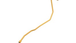 2W-3973:Стальной патрубок 15,88 мм с несколькими изгибами и расширением на одном конце