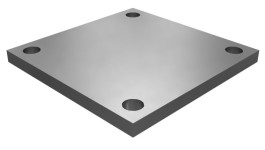 7N-4928:Монтажная крышка толщиной 8 мм с четырьмя болтами