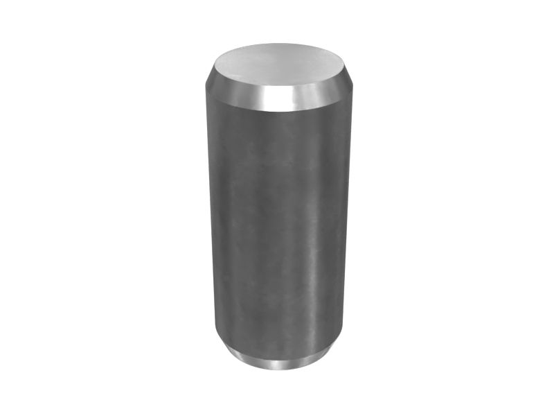 0S-0130:Прямой сплошной установочный штифт с наружным диаметром 6,35 мм