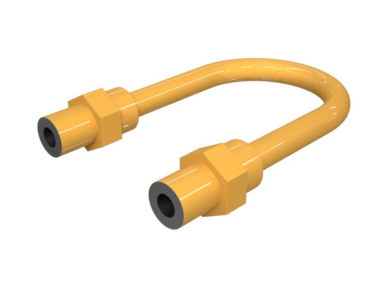 114-6060:Патрубок с накидной гайкой с внешним диаметром 6,36 мм