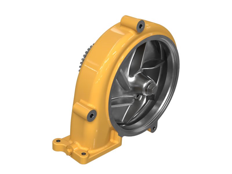 10R-6400:БЛОК ВОДЯНОГО НАСОСА