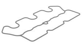 454-7980:Прокладка картера редуктора