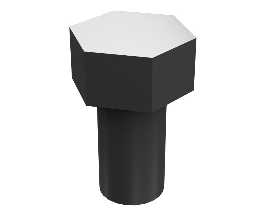 7X-0379:Болт с шестигранной головкой 7/8''-9 x 1 1/2''