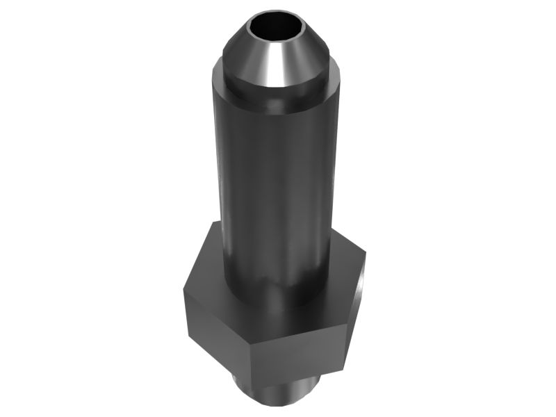 2P-1276:Прямой переходник 37 град. длиной 52,60 мм