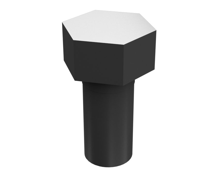 0L-0472:Болт с шестигранной головкой 3/8-24