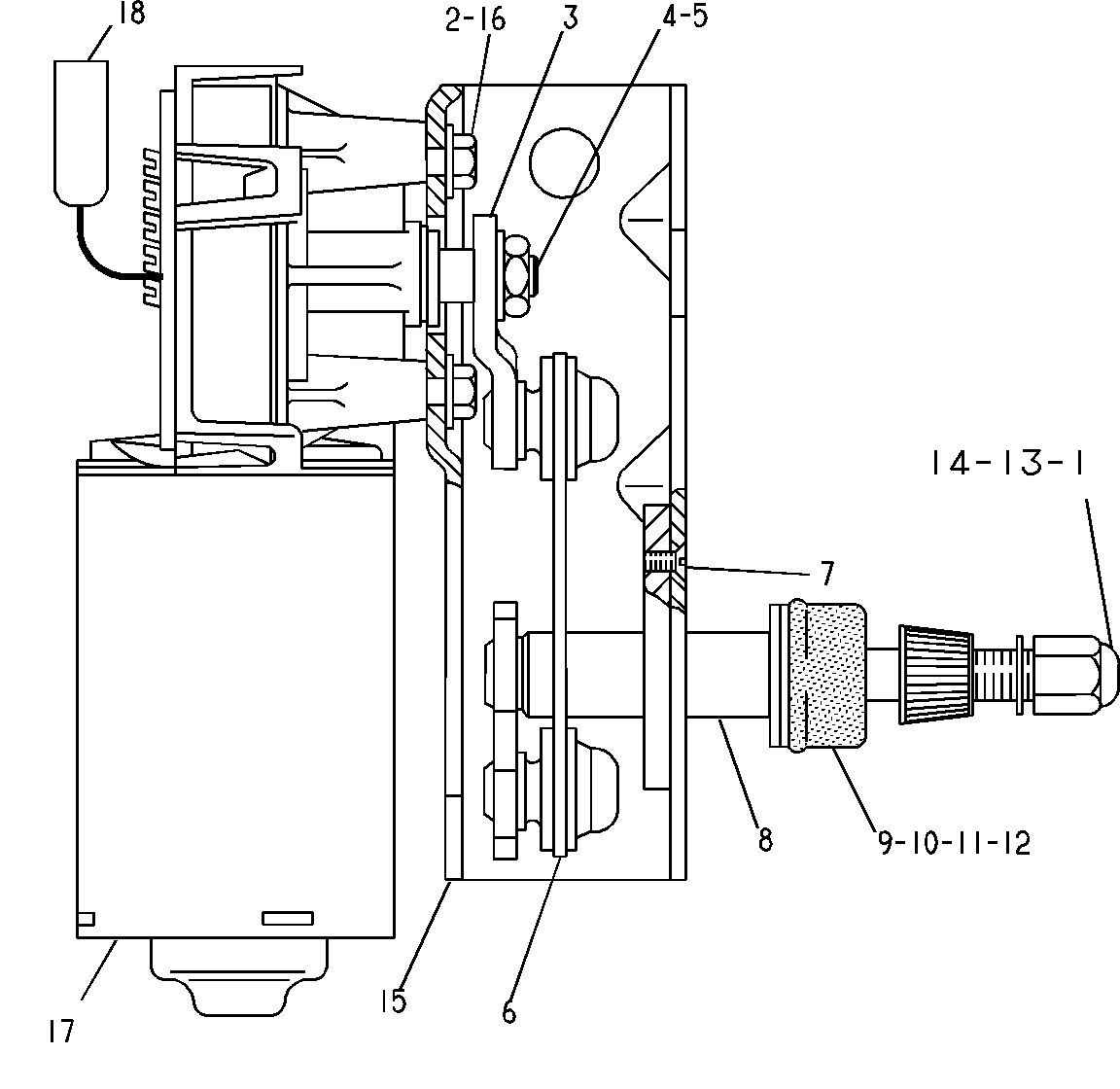 6T-7293:Стеклоочиститель в сборе