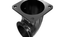 5L-7634:Коленчатый патрубок на выпуске турбокомпрессора