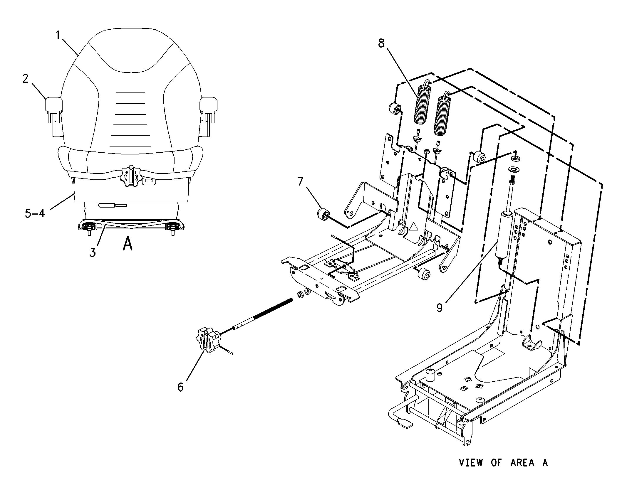 156-6194:Регулируемое сиденье в сборе