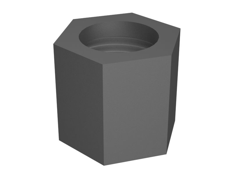 5H-0275:Шестигранная гайка с развальцовкой, 7/8"-14