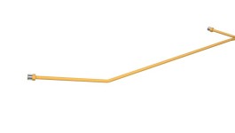 7I-3181:Стальная трубка маслопровода подачи смазки с наружным диаметром 6,35 мм