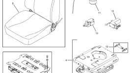227-9231:Сиденье в сборе (с пневматической подвеской) (тканевое)