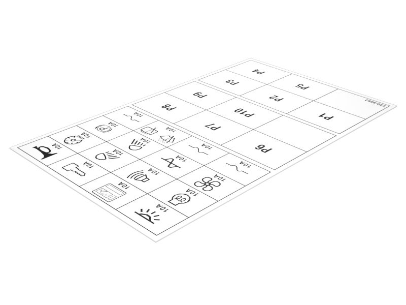 230-9092:НАКЛЕЙКА ПРЕДОХРАНИТЕЛЯ