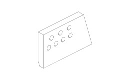 136-8756:Накладка для ровного резания (левая)