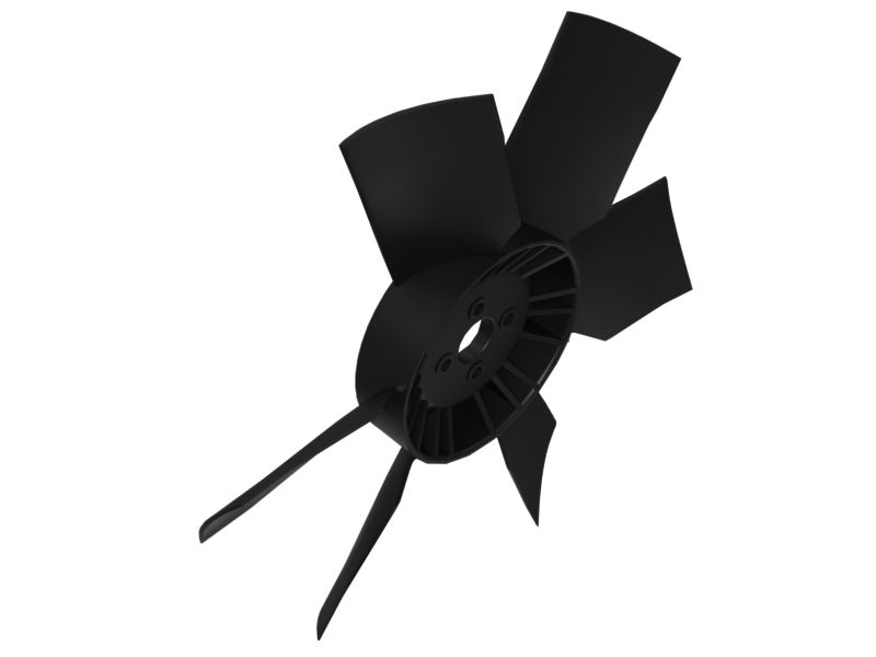 183-3551:Всасывающий вентилятор с 6 лопастями системы охлаждения двигателя