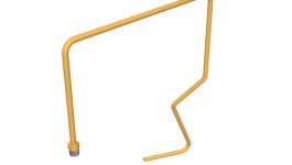 338-0514:Стальная труба с многократным изгибом наружного диаметра 6,35 мм