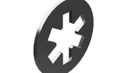 1P-9620:Наружное стопорное кольцо наружного диаметра 6,35 мм