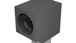 5B-7666:Железный переходной коленчатый патрубок с углом 90° для жидкостной системы