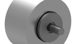 207-8118:Плоский холостой шкив наружного диаметра 74 мм