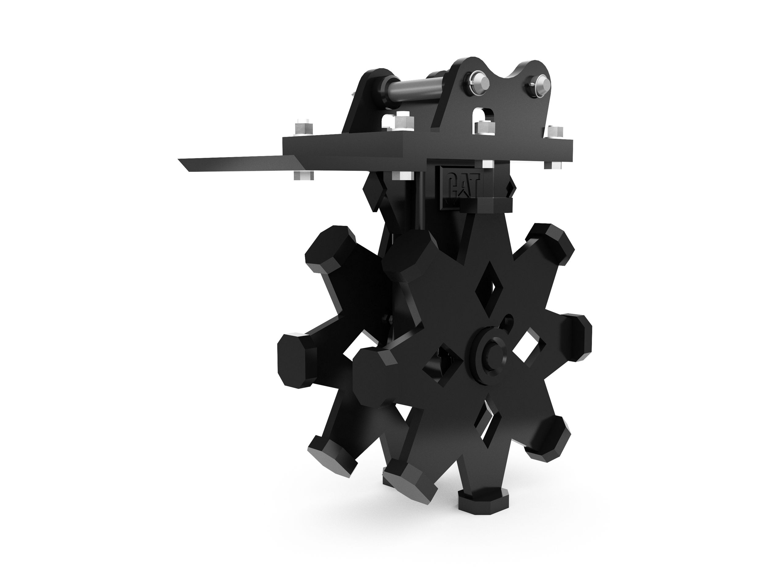 517-6973:Уплотнительное колесо 305 мм (12 дюймов), 2 т, с креплением на пальцах