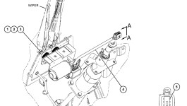 461-8877:Электродвигатель стеклоочистителя в сборе