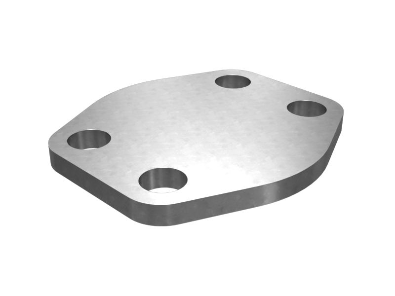 1S-3725:Крышка фланца с креплением на четыре болта, толщина 6 мм