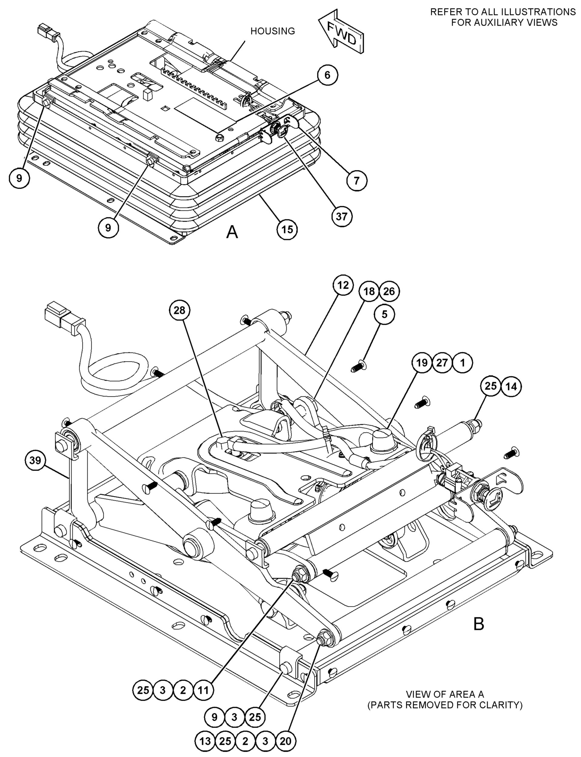 199-5740:Подвеска в сборе — сиденье